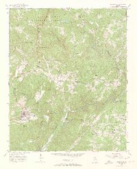 Dahlonega 1951 topographic map thumbnail