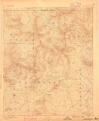 Dahlonega 1886 topographic map thumbnail