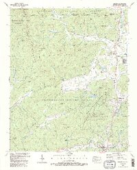 Dillard 1988 topographic map thumbnail