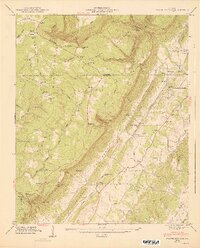Dougherty Gap 1947 topographic map thumbnail