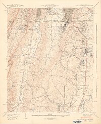 Fort Oglethorpe 1942 topographic map thumbnail