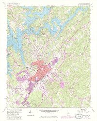 Gainesville 1964 topographic map preview
