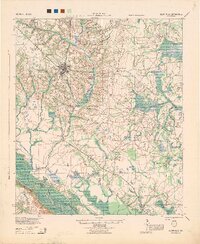 Glennville 1944 topographic map thumbnail