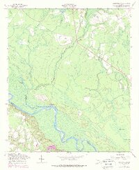 Glennville SW 1958 topographic map thumbnail