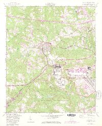 Grovetown 1957 topographic map thumbnail