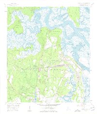 Harrietts Bluff 1958 topographic map thumbnail