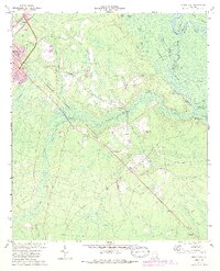 Jesup East 1970 topographic map thumbnail