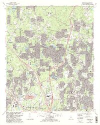 Kennesaw 1992 topographic map thumbnail