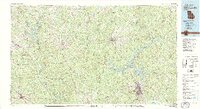Milledgeville 1981 topographic map thumbnail