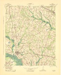 Millen 1943 topographic map preview