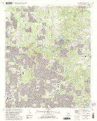 Mountain Park 1992 topographic map thumbnail