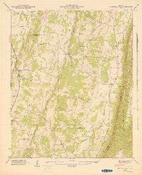 Nickajack Gap 1946 topographic map thumbnail