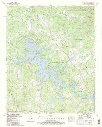 Nottely Dam 1988 topographic map thumbnail