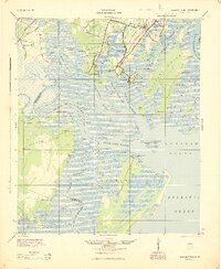 Ossabaw Island topographic map thumbnail