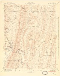 Ringgold 1946 topographic map thumbnail