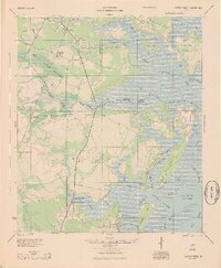 Sapelo River 1945 topographic map thumbnail