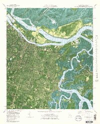 Savannah 1978 topographic map thumbnail