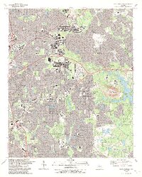 Stone Mountain 1992 topographic map thumbnail