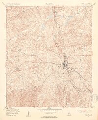 Talbotton 1950 topographic map thumbnail