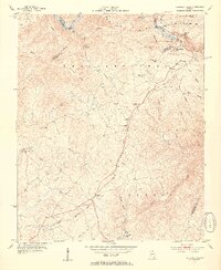 Tallulah Falls 1953 topographic map thumbnail