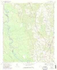Uvalda 1970 topographic map thumbnail