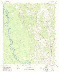 Uvalda 1970 topographic map thumbnail