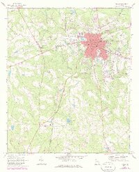 Vidalia 1970 topographic map thumbnail