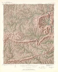 Warm Springs 1934 topographic map thumbnail