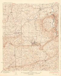 Warm Springs 1936 topographic map thumbnail