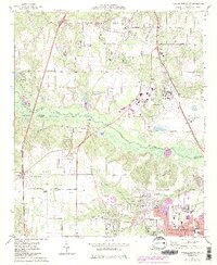 Warner Robins NW 1973 topographic map thumbnail