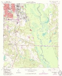 Warner Robins SE 1973 topographic map thumbnail