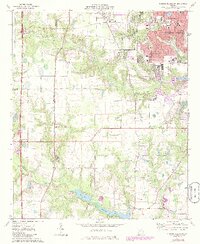 Warner Robins SW 1973 topographic map thumbnail