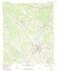 Warrenton 1972 topographic map thumbnail