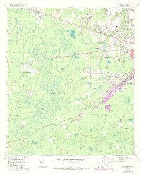 Waycross West 1967 topographic map thumbnail