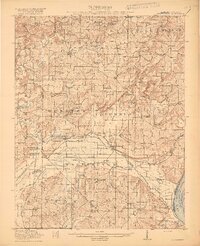 Brownfield 1917 topographic map thumbnail