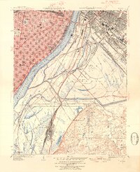 Cahokia 1949 topographic map preview