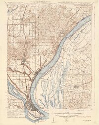 Cairo 1933 topographic map thumbnail