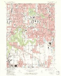 Calumet City 1991 topographic map thumbnail