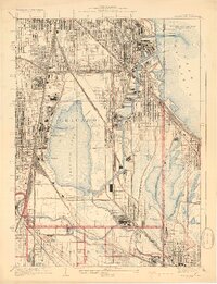 Calumet Lake 1929 topographic map thumbnail