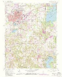 Carbondale 1966 topographic map thumbnail