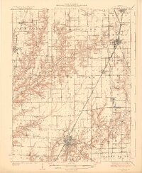 Carlinville 1925 topographic map thumbnail