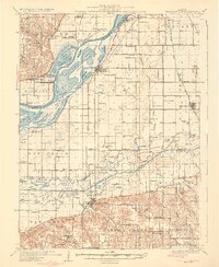 Chandlerville 1932 topographic map thumbnail