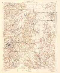 Collinsville 1937 topographic map thumbnail