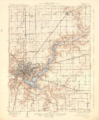 Decatur 1933 topographic map thumbnail