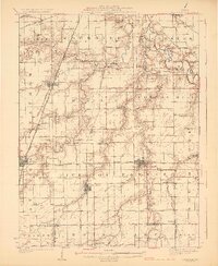 Divernon 1924 topographic map thumbnail