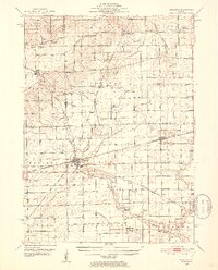 Earlville 1951 topographic map preview