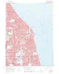Evanston 1963 topographic map preview