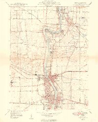 Geneva 1949 topographic map thumbnail
