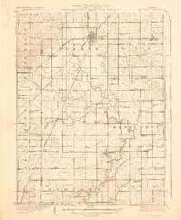 Gibson City 1928 topographic map thumbnail