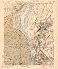 Granite City 1940 topographic map thumbnail